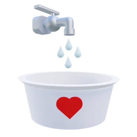 Water Donation  3D Icon