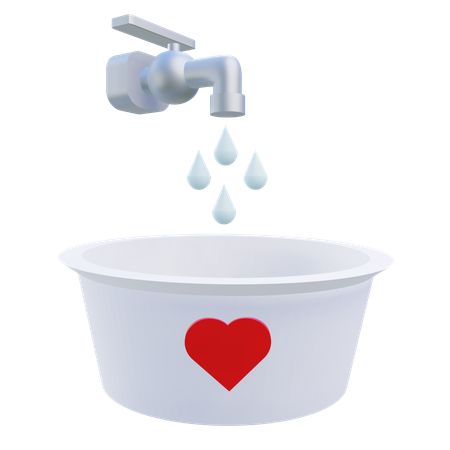 Water Donation  3D Icon