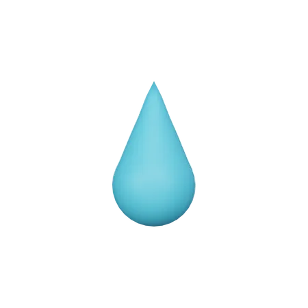 Water Drop 3 D Icon 3D Icon