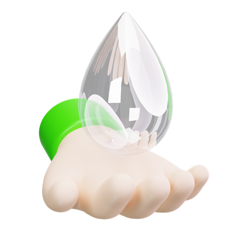 물방울  3D Icon