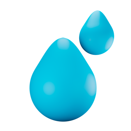 Water drop 3D Illustration