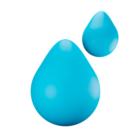 Water drop  3D Illustration