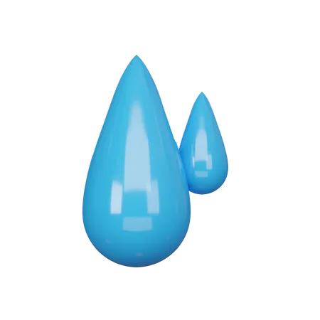 3 D Icon Water Tear 3D Icon