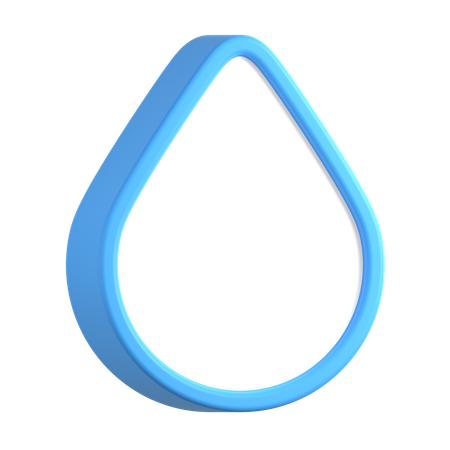 Water Drop Text Box  3D Icon