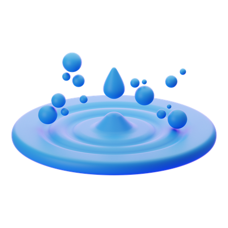 Water Droplet  3D Icon