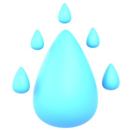 Water Droplet  3D Icon