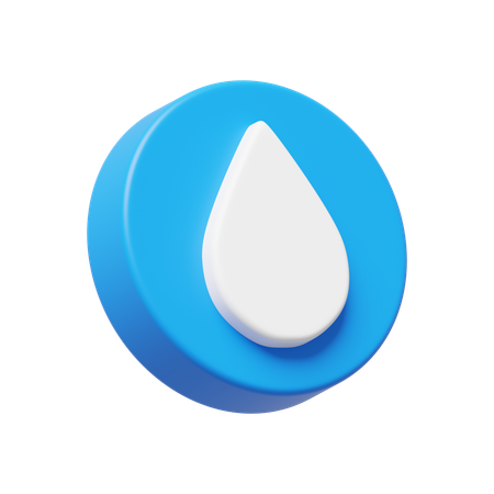 Water Droplet  3D Icon