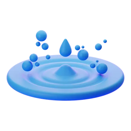 Water Droplet  3D Icon