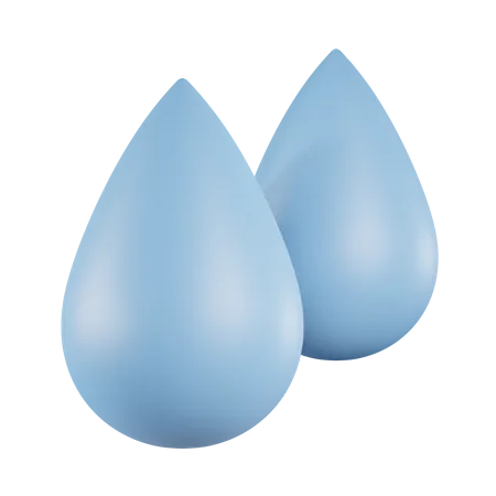 Water Droplet  3D Icon