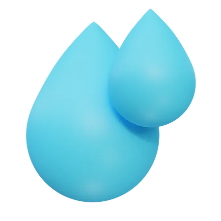 Water Droplet 3D Icon