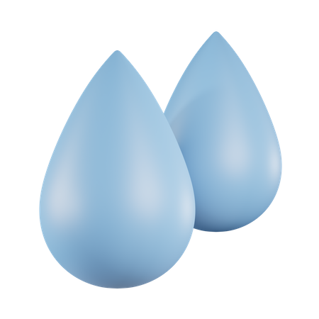 Water Droplet 3D Icon