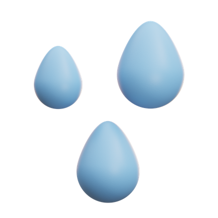 Water Drops  3D Icon