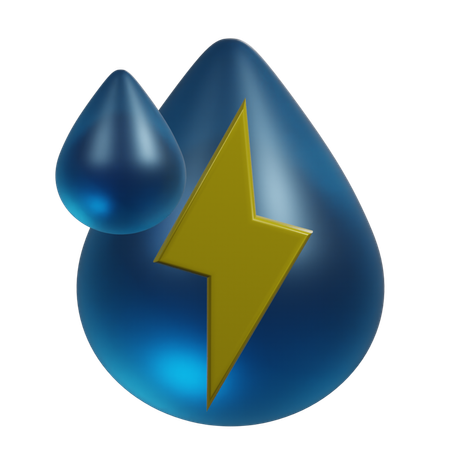 Water Energy  3D Icon