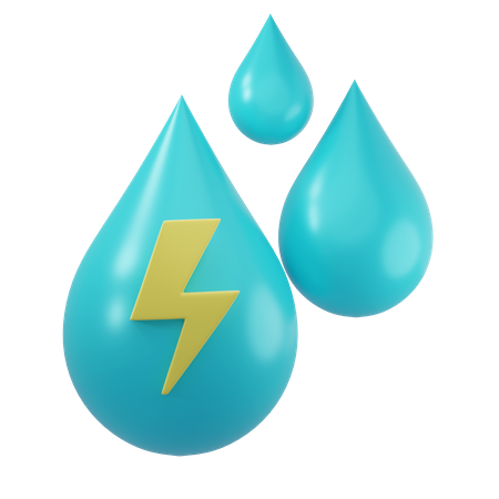 Water Energy  3D Icon