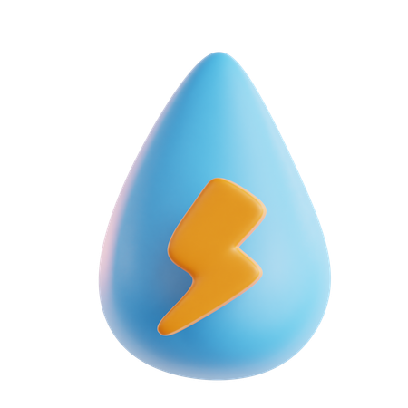 Water energy  3D Icon