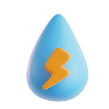 Water energy  3D Icon