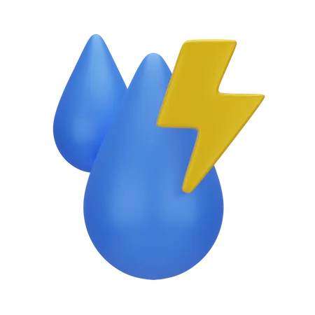 Water Energy  3D Icon