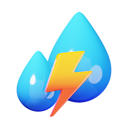 Water Energy  3D Icon