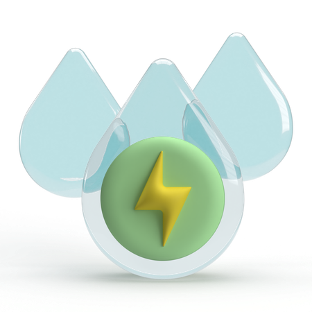 Water Energy  3D Icon