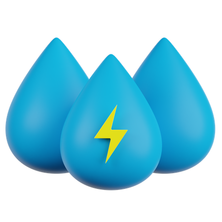 Water Energy  3D Illustration