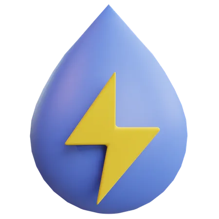 Water Energy 3D Icon