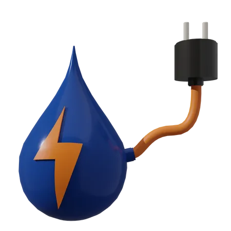 Water Energy 3D Icon