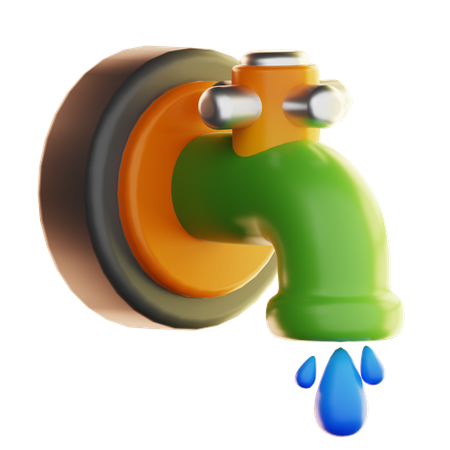 Water Faucet  3D Icon