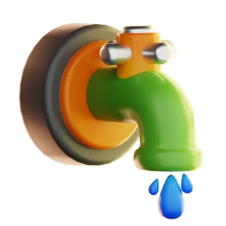 Water Faucet  3D Icon