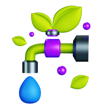 Water Faucet  3D Icon