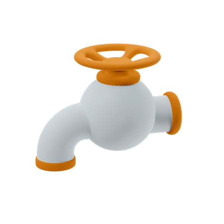 Water Faucet 3D Illustration