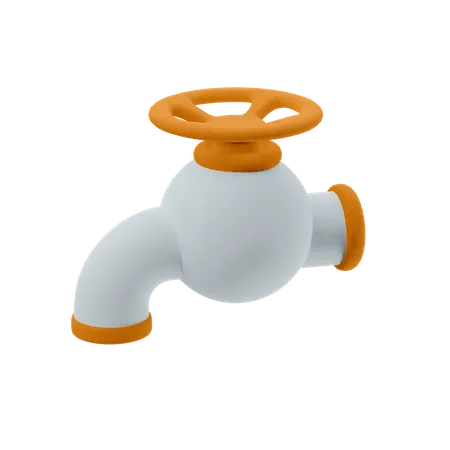 Water Faucet 3D Illustration