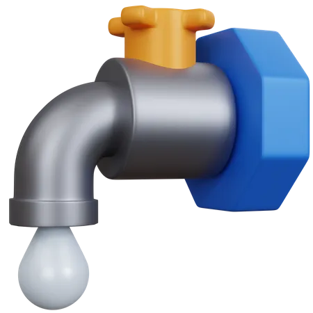 Water Faucet 3D Icon