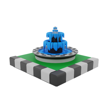 Water Foundation 3D Illustration