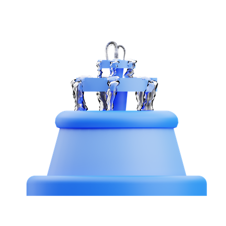 Water Foundation  3D Illustration