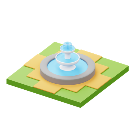 Water Fountain  3D Icon