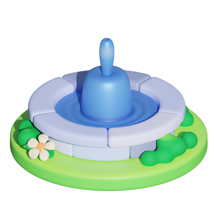 Water Fountain  3D Icon