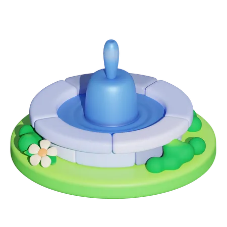 Water Fountain  3D Icon