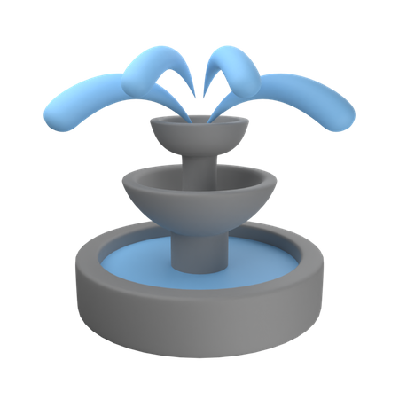 Water Fountain  3D Icon