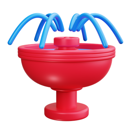 Water Fountain  3D Icon