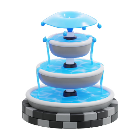 Water Fountain  3D Icon