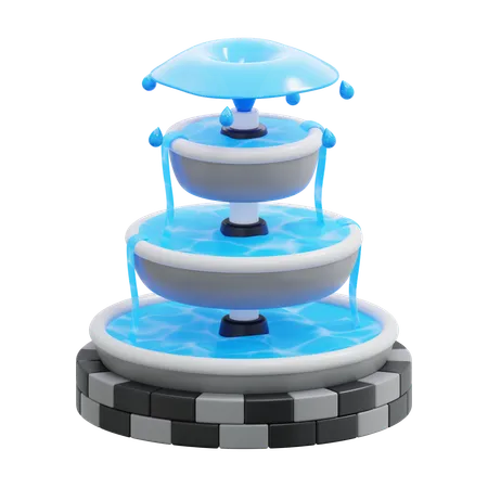 Water Fountain  3D Icon