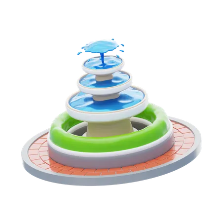 Water Fountain  3D Icon