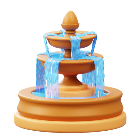 Water Fountain  3D Icon