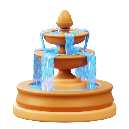 Water Fountain  3D Icon