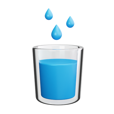 Water Glass  3D Icon