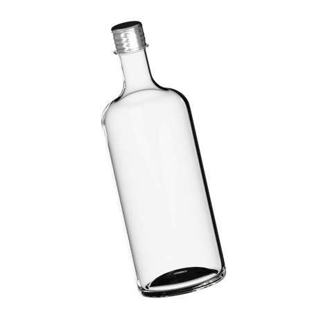 Water Glass Bottle  3D Icon