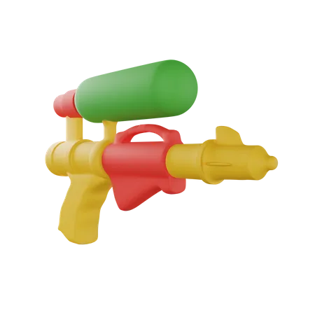 Water Gun 3D Illustration