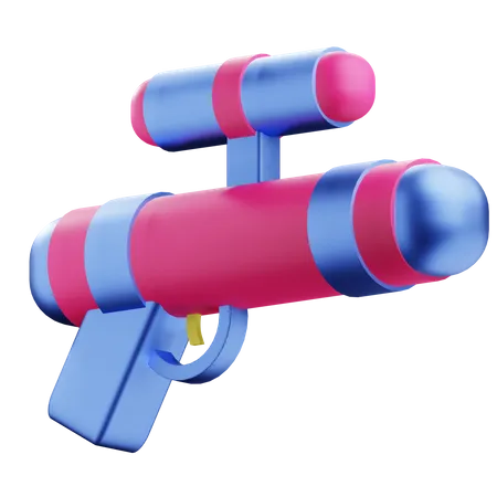 3 D Rendering Water Gun Illustration Kids Toy 3D Icon