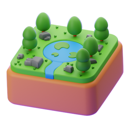 Water Habitat  3D Icon