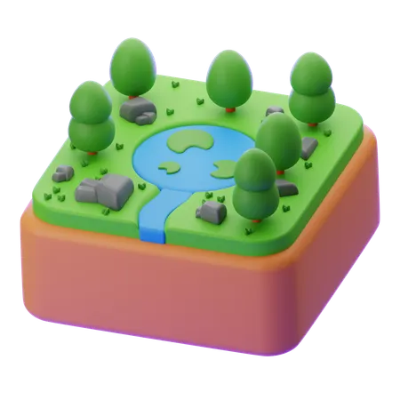 Water Habitat  3D Icon